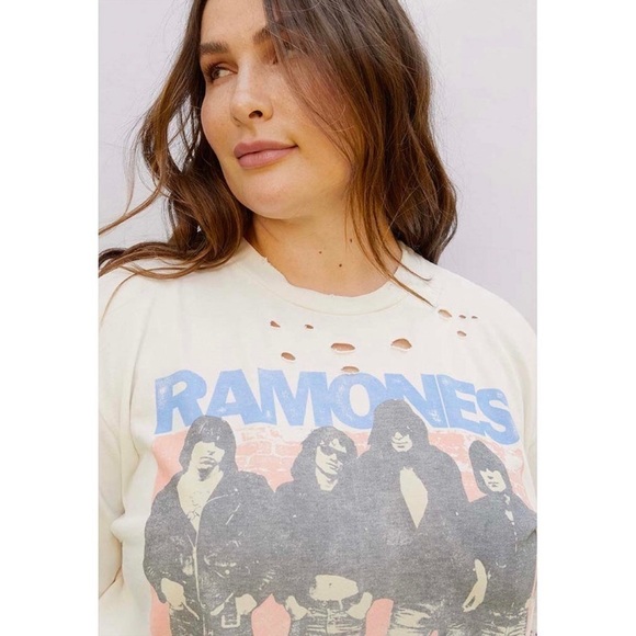 NWT DAYDREAMER 70s Ramones Album Distressed Short Sleeve Punk Rock Graphic Tee S - Picture 11 of 15